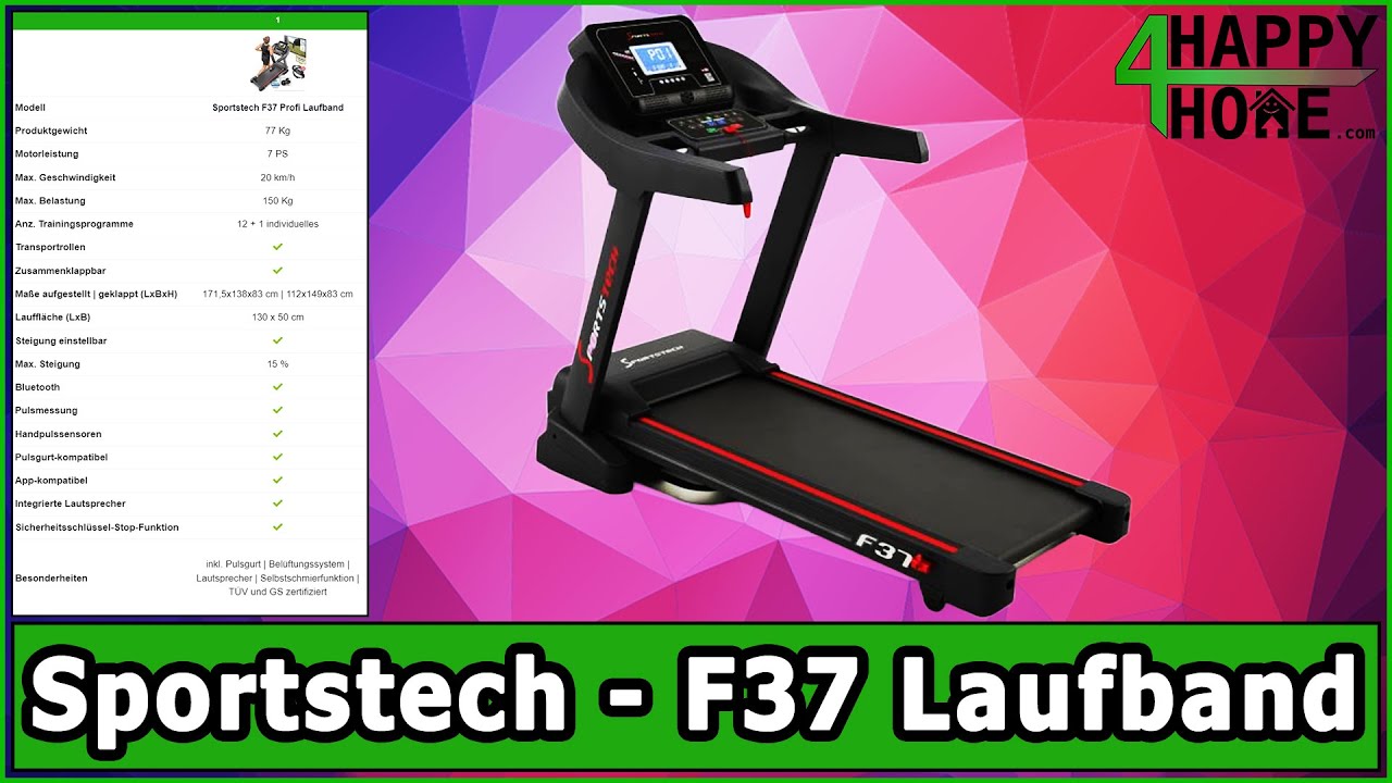 Sportstech - F37 | Profi Laufband [Produktvorstellung] - YouTube