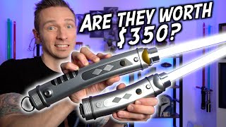 Are the THINNER! Ahsoka Tano Galaxy's Edge Lightsabers Worth $350?