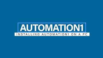 Installing Automation1 on a PC