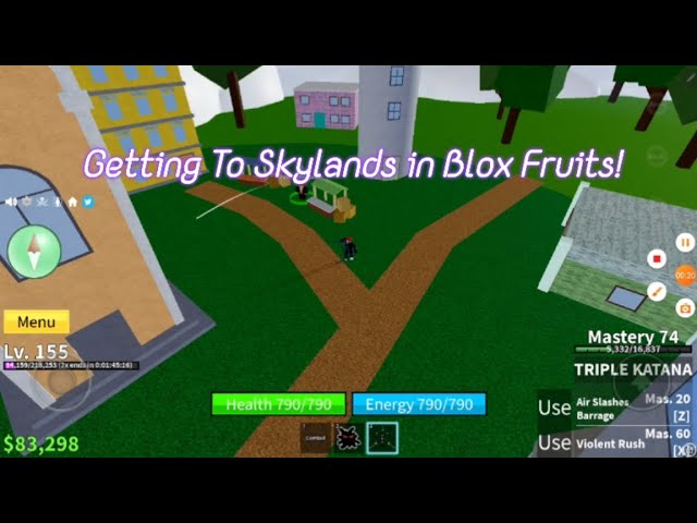 Getting to Skylands in Blox Fruits! 