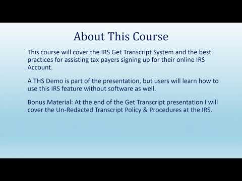 Download Taxpayer's IRS Transcripts  Instantly Without a 2848 8821