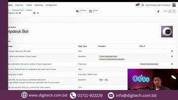 Live Chat Chat Bot  Odoo Helpdesk |#digitech_computers