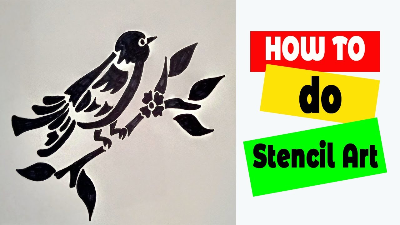 Stencil Art for beginners - YouTube