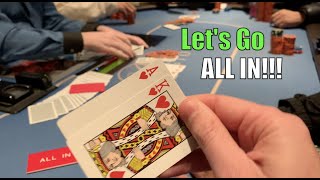I 5-bet Jam For ALL OF IT w Ace-King!! We Get Very LUCKY Flop! Poker Vlog Ep 184