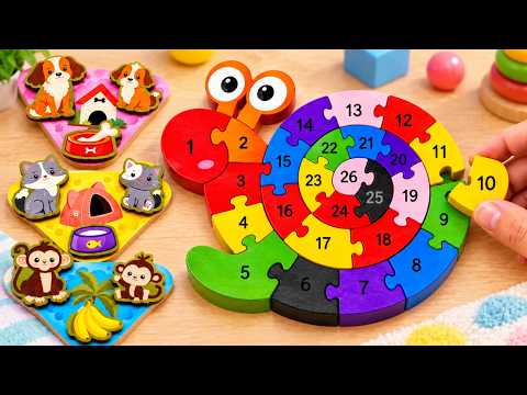 Numbers & Shapes with Snails 🐌🔢 Puzzle Adventure