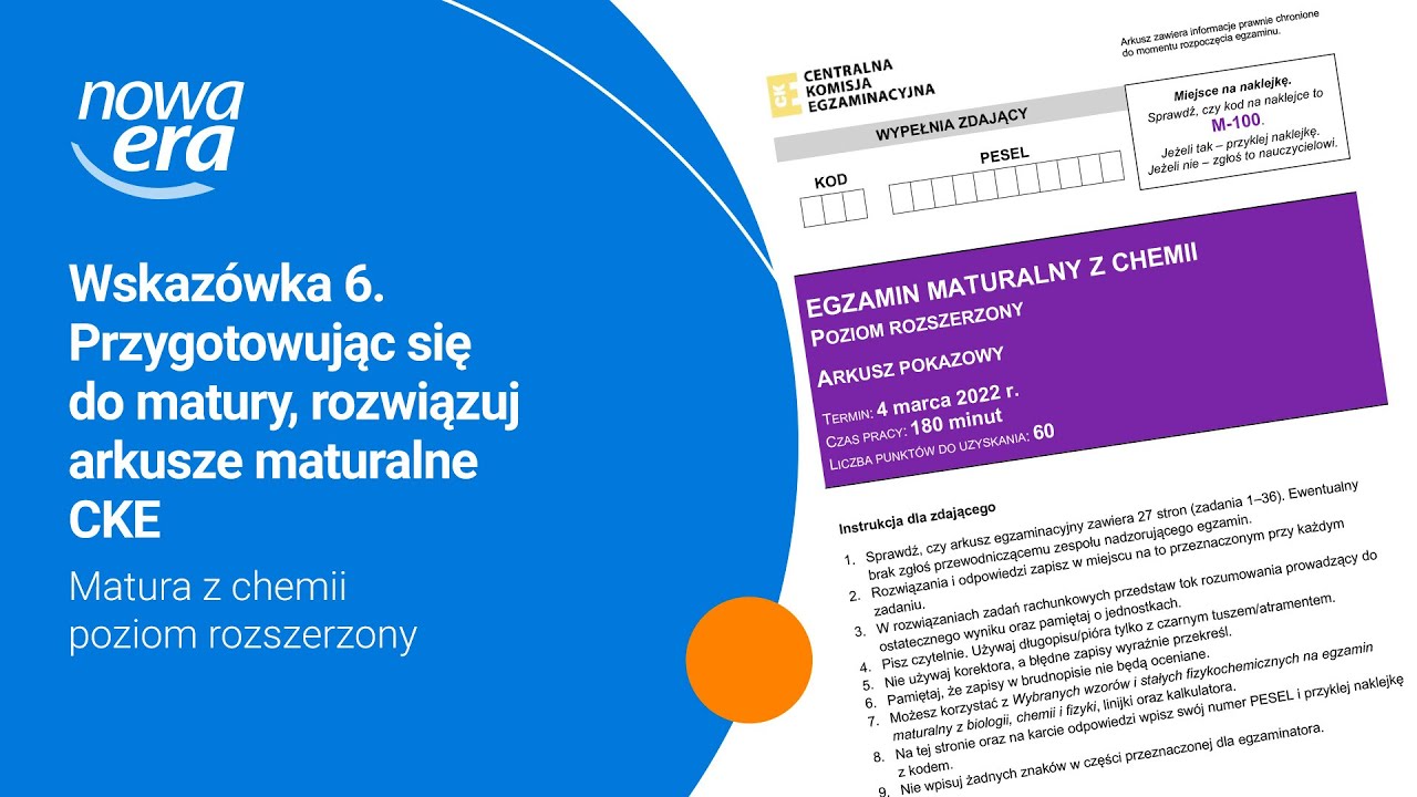 Wskazówka 6. Przygotowując się do matury, rozwiązuj arkusze maturalne