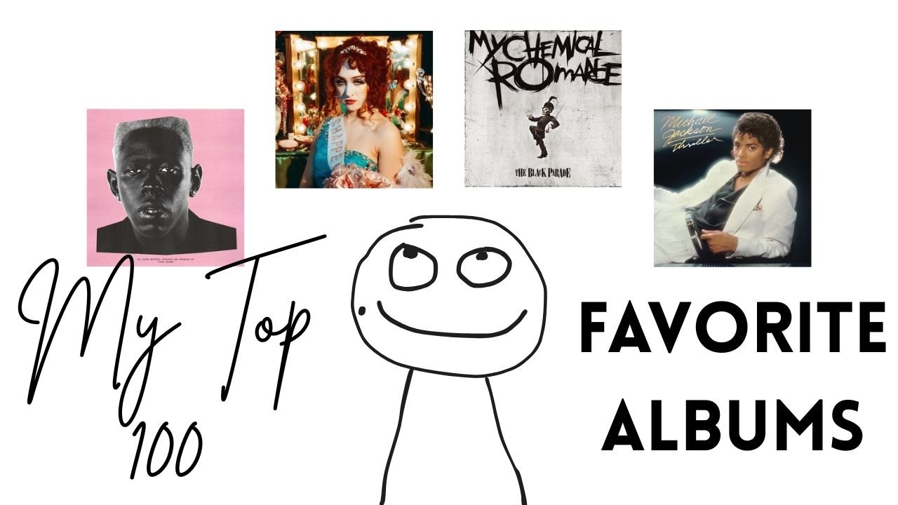 My Top 100 Favorite Albums of All Time - YouTube