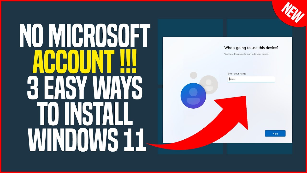 Учётная запись Microsoft не требуется! 3 простых способа установки Windows 11 (полное руководство...