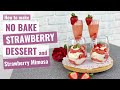 No bake strawberry dessert strawberry mimosa  strawberry dessert  brunch desserts fruit tiramisu