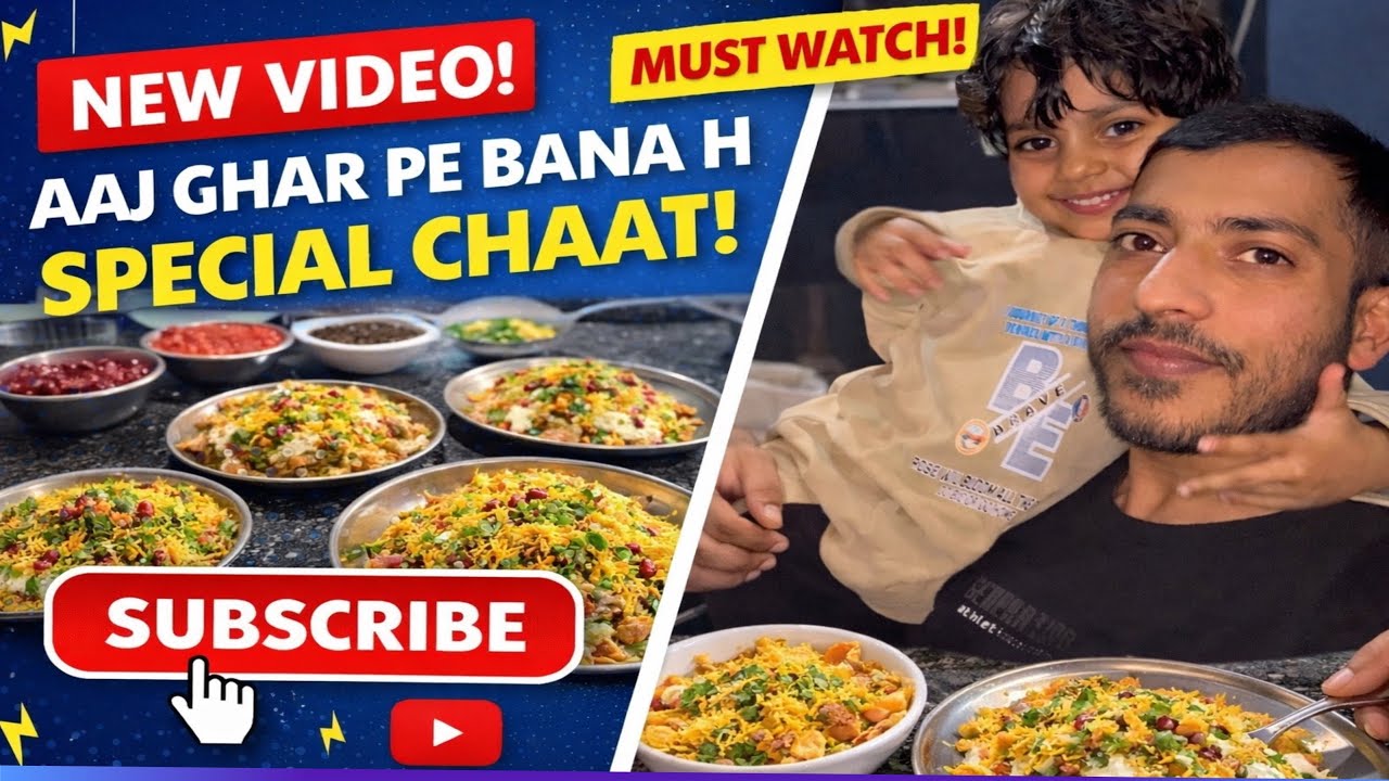 Ghar pe bana h special chaat😊