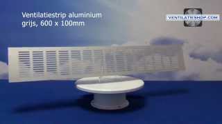 2 stuks aluminium ventilatieroosters, beluchtingsroosters, ventilatie