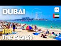 Dubai [4K] Amazing The Beach JBR (Jumeirah Beach Residence) Dubai Marina, Walking Tour 🇦🇪