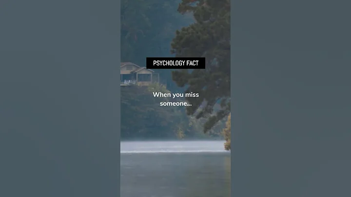 When you miss someone... PSYCHOLOGY FACT. #shorts