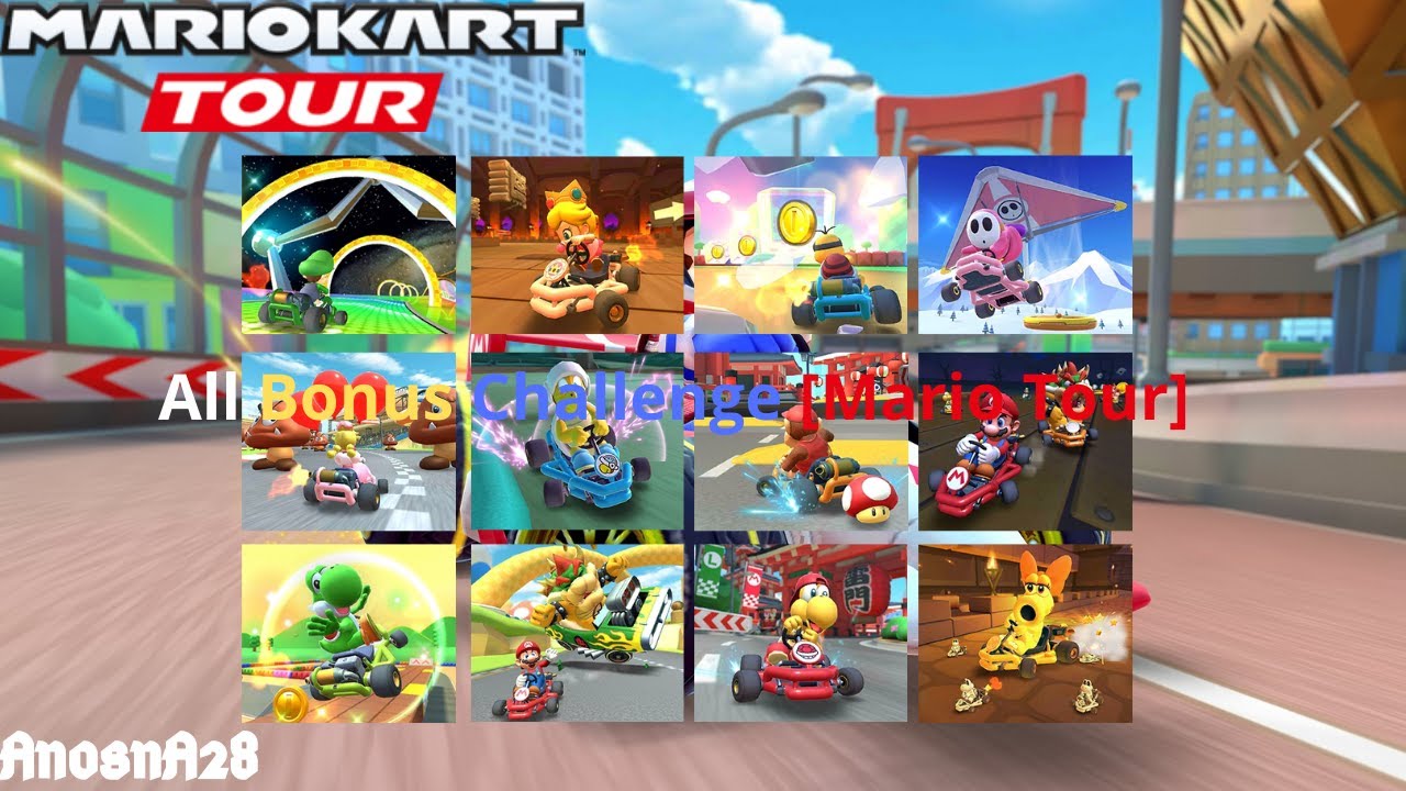 Mario Kart Tour All Bonus Challenge [Mario Tour] YouTube