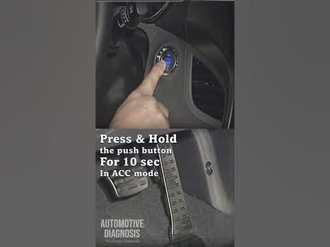 How to start the engine without pressing the brake pedal (Push Button
