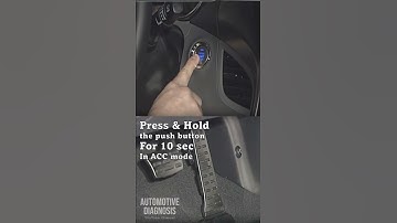 How to start the engine without pressing the brake pedal (Push Button Starters)