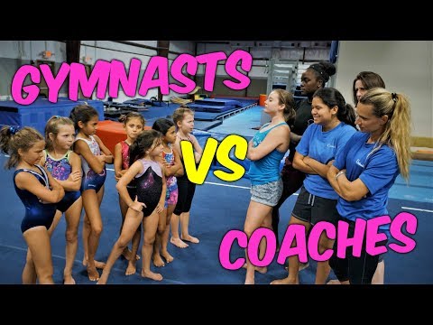 Gymnast VS Coach Gymnastics Team Challenges| Rachel Marie