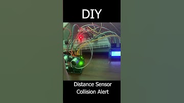 DIY IoT Collision Alert! Distance Sensor + Red ⚠️❗️ #shortvideo