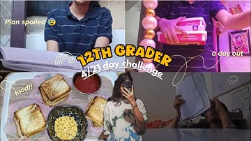 Boards Are Coming 😭 | 4/21 Days Challenge Begins🔥 | 12th grader🎒| completing whole syllabus🫧🎧📚  