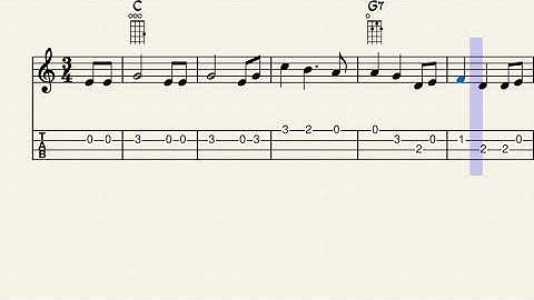 Thumbnail of Brahms' Lullaby - Easy Ukulele Sheet Music with Tabs & Chords