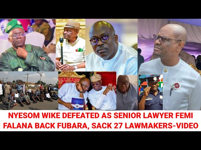 Wike's 27 Lawmakers Lose Their Seats As Gov Sim Fubara Ban Wike In River State class=