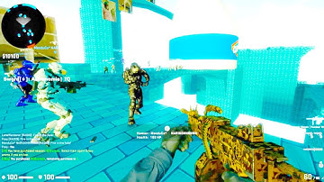 Counter Strike Global Offensive - Zombie Escape mod online gameplay on ze_2554 map