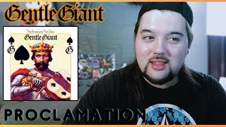 Drummer reacts to "Proclamation" by Gentle Giant