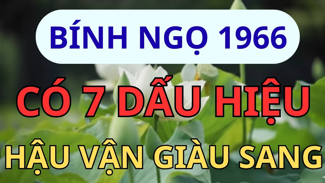Bính Ngọ 1966: Có 7 Dấu Hiệu Này Chắc Chắn Hậu Vận Giàu Sang, Con Cháu Hiển Vinh