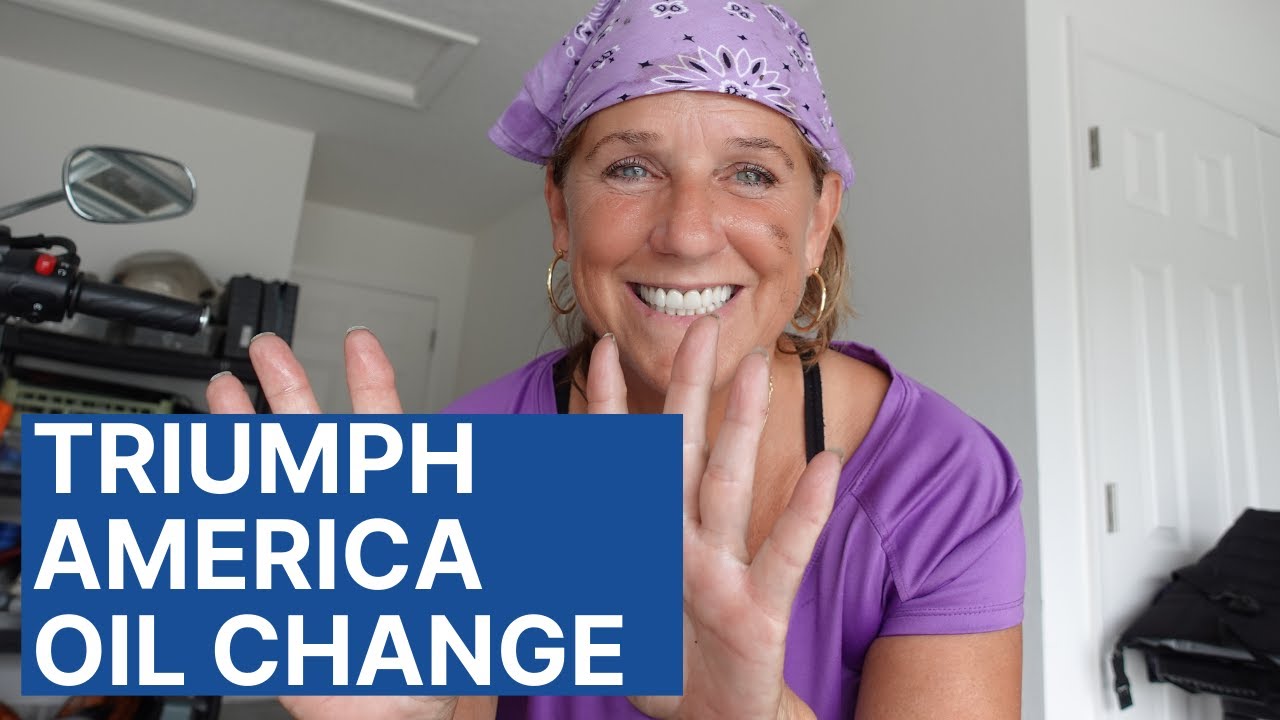 I did it ! Triumph America Oil Change YouTube