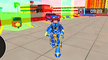 Dragon Car Robot Transform #3 - Police Robot Game | IOS/Android Gameplay