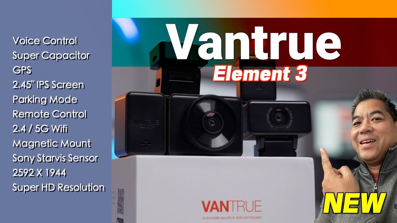 Dashcam VanTrue voiture - Element E3 - Dashcam Standard - Suricapt