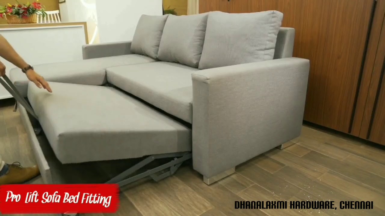 pro lift sofa bed fitting with guide track
