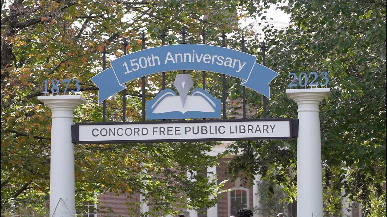 Concord Free Public Library 150th Celebration October 1, 2023 YouTube