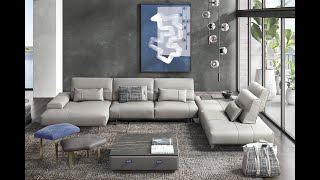 Smart J-Shape Sectional Sofa Modern Designer Gabriele Ghetti Gamma Arredamenti