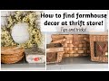 How to shop for FARMHOUSE DECOR at thrift stores | TRASH TO TREASURE PROJECTS | FARMHOUSE DECORATING