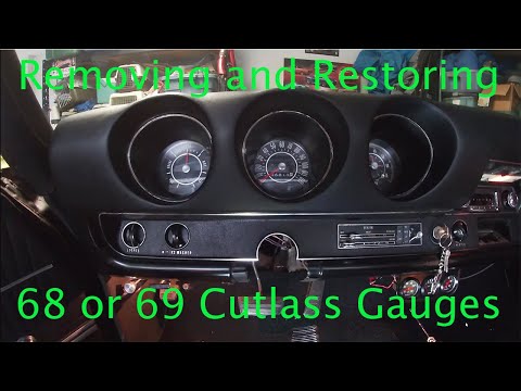 Restoring 1968 or 1969 Oldsmobile Cutlass or 442  Dashboard Gauges