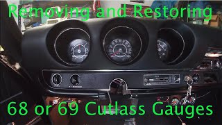 Restoring 1968 or 1969 Oldsmobile Cutlass or 442  Dashboard Gauges
