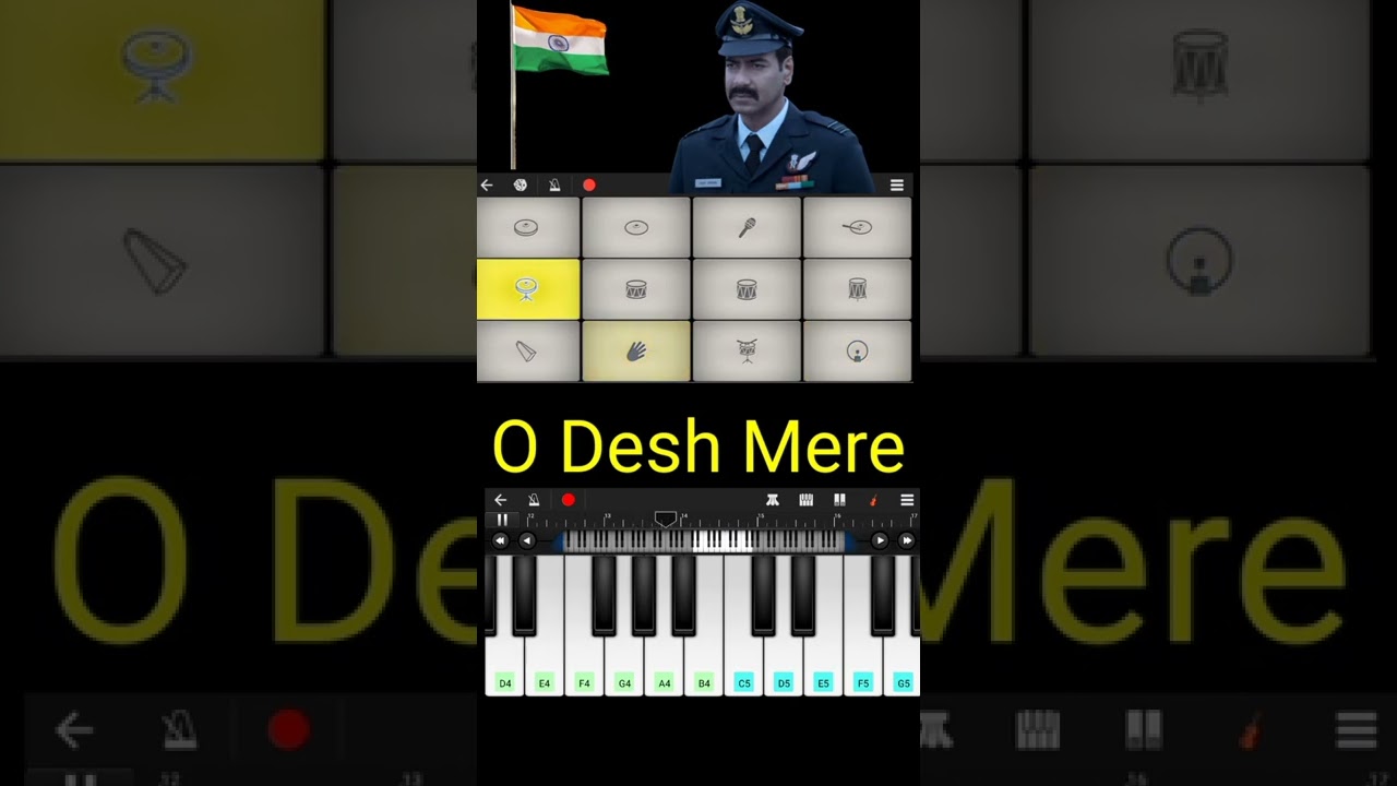 Desh Mere (Bhuj) | Arijit Singh | Mobile Piano | Walkband instrumental Ringtone | New 2022