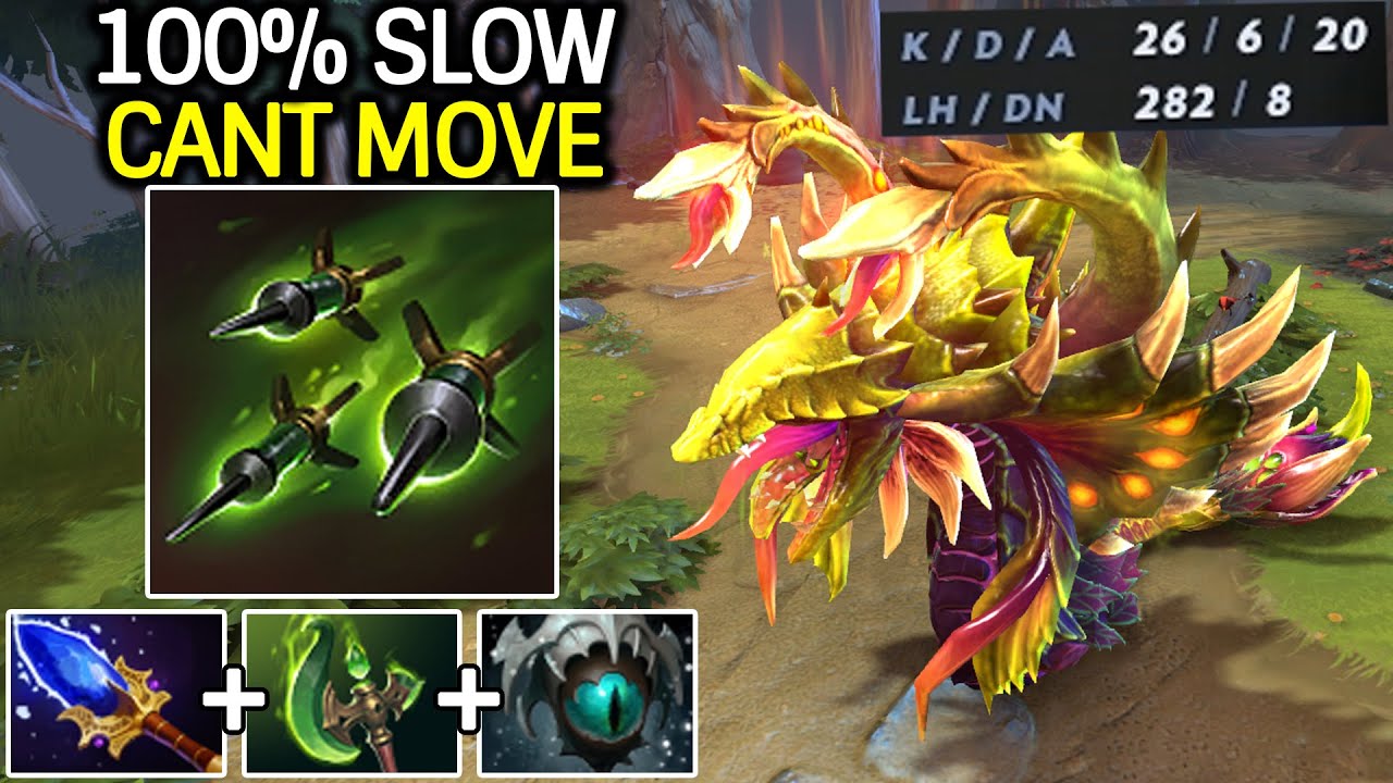 Venomancer 100% Slow – Can’t Move with Parasma + Eye of Skadi Dota 2