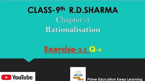 Class-9th R.D.Sharma| Chapter-3 Exercise-3.2 |Q-4||#class9th #maths #primeeducationkeeplearning