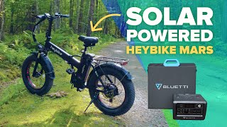 Solar Charging a Heybike Mars Ebike with BLUETTI EB70S Power Station + SP200 Solar Panel Review