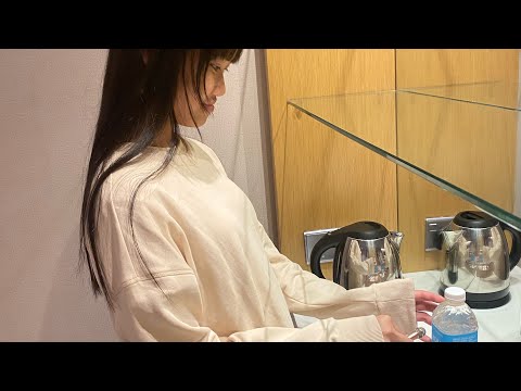 ASMR in a hotel room♡(public ASMR)