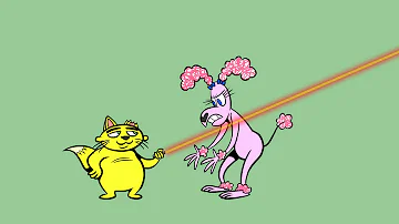 Lemonhead and Lollipup in: Laser Pointer