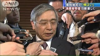 “物価上昇率”　日銀デフレ脱却の目標に実質届かず(15/03/27)