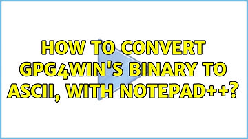 How to convert gpg4win