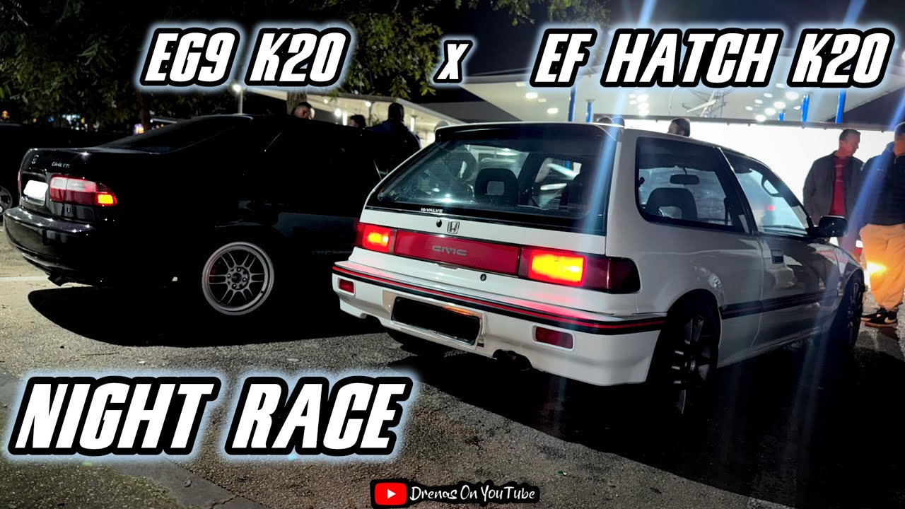 EG9 K20 X EF HATCH K20 🔥 HONDAS SAÍRAM A RUA 😈