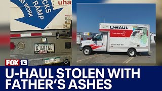 Woman desperately searching for stolen U-Haul that had father's ashes inside | FOX 13 Seattle