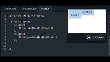 Codecademy: jQuery - Hover