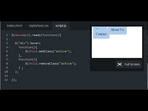 Codecademy: jQuery - Hover