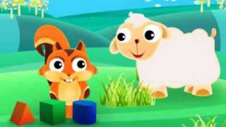 Cartoon squirrel animation for babies